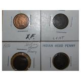(4) 1906 Indian Head pennies