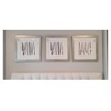 THREE (3) FRAMED PRINTS