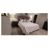 KING UPHOLSTERED BED
