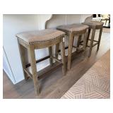 3PC COUNTER STOOLS