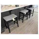 3PC COUNTER STOOLS
