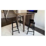 4PC BAR-HEIGHT DESK & STOOLS