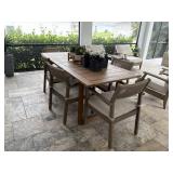 7PC OUTDOOR DINING TABLE & CHAIRS