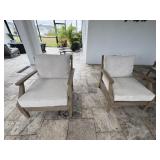 4PC OUTDOOR ARMCHAIRS