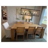 9PC DINING TABLE & CHAIRS