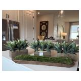 4PC FAUX GREENERY