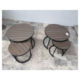 4PC OUTDOOR NESTING TABLES