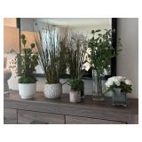 6PC FAUX GREENERY