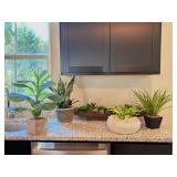 5PC FAUX GREENERY