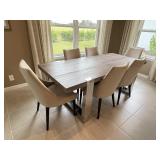 7PC DINING TABLE & CHAIRS