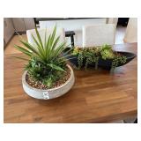 2PC FAUX GREENERY