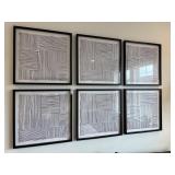6PC FRAMED PRINTS