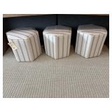 3PC FLOOR OTTOMANS