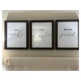 3PC FRAMED WALL PRINTS 3PC FRAMED WALL PRINTS