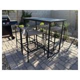 5PC OUTDOOR TABLE & CHAIRS 5PC OUTDOOR TABLE & CHAIRS