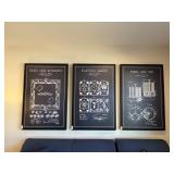 3PC FRAMED CANVAS
