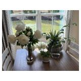 7PC FAUX GREENERY & FAUX FLORALS