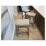 3PC COUNTER STOOLS