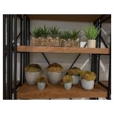 9PC FAUX SUCCULANTS