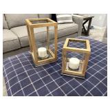 2PC CANDLE HOLDERS