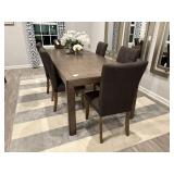 7PC DINING TABLE & CHAIRS