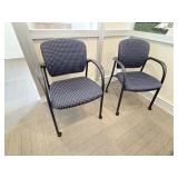 2PC OFFICE ROLLING OFFICE CHAIRS