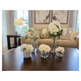 5PC FAUX FLORAL/GREENERY