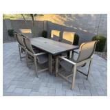 7PC OUTDOOR TABLE & CHAIRS