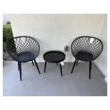 3PC OUTDOOR TABLE & CHAIRS