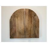 2PC WOODEN WALL ART