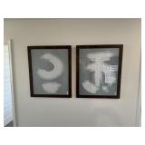 2PC FRAMED WALL ART