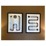2PC FRAMED WALL ART