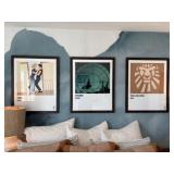 3PC FRAMED WALL ART
