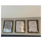 3PC FRAMED WALL ART