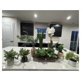 8PC FAUX GREENERY & FLORAL