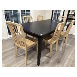 7PC DINING TABLE & CHAIRS