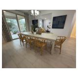 9PC DINING TABLE & CHAIR