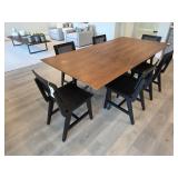8PC DINING TABLE & CHAIRS