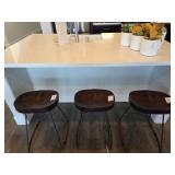 3PC COUNTER STOOLS