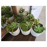 6PC FAUX GREENERY