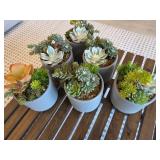 6PC FAUX GREENERY