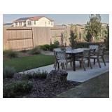 7PC OUTDOOR DINING TABLE & CHAIRS