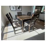 7PC DINING TABLE AND CHAIRS