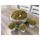 4PC FAUX GREENERY