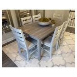 7PC DINING TABLE & CHAIRS