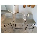 3PC COUNTER STOOLS