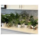 10PC FAUX GREENERY