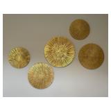 5PC WOOD WALL ART