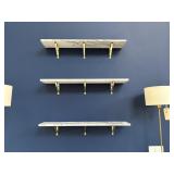 3PC WALL SHELVES