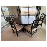 6PC DINING TABLE & CHAIRS